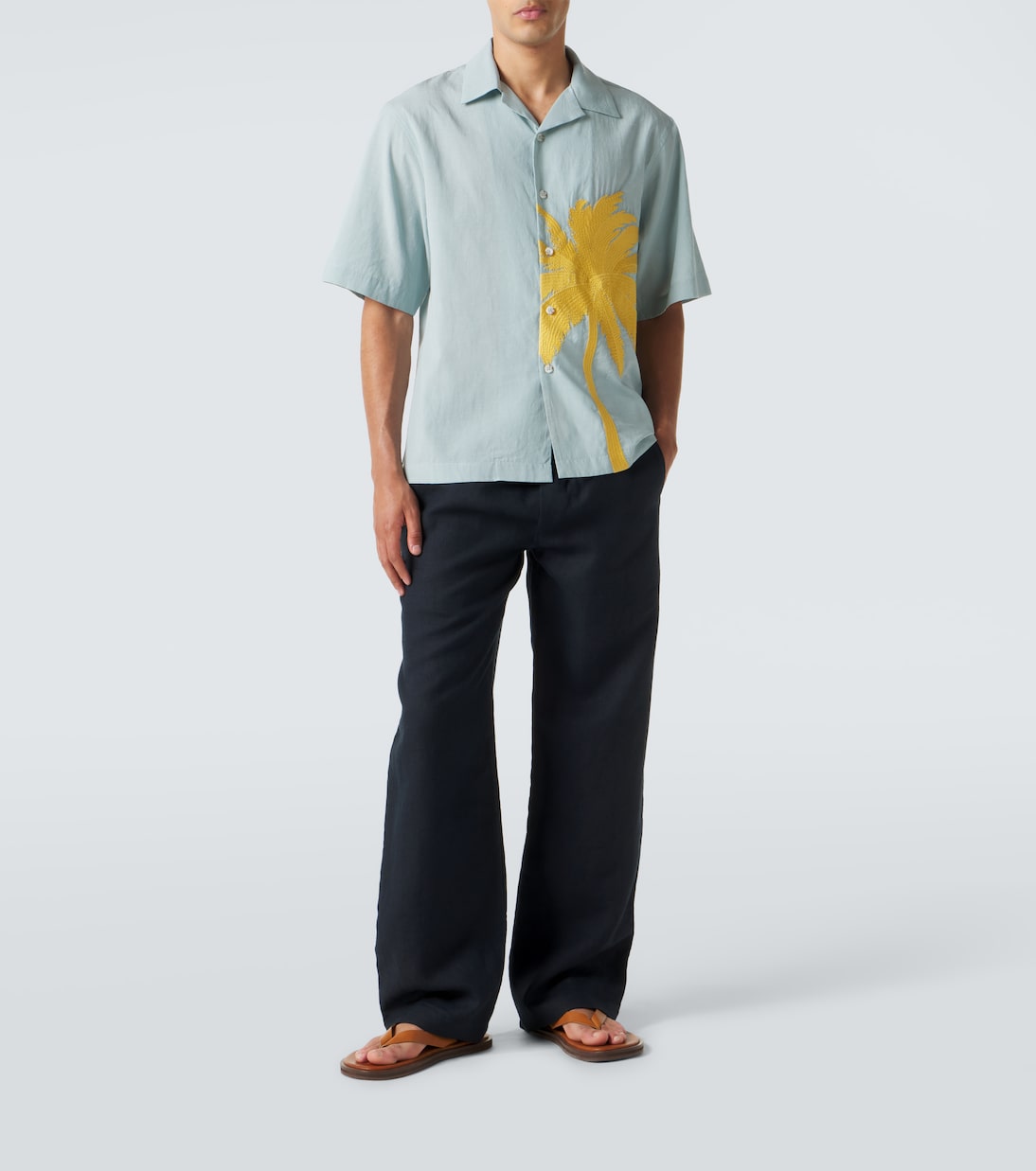 Embroidered bowling shirt | Commas