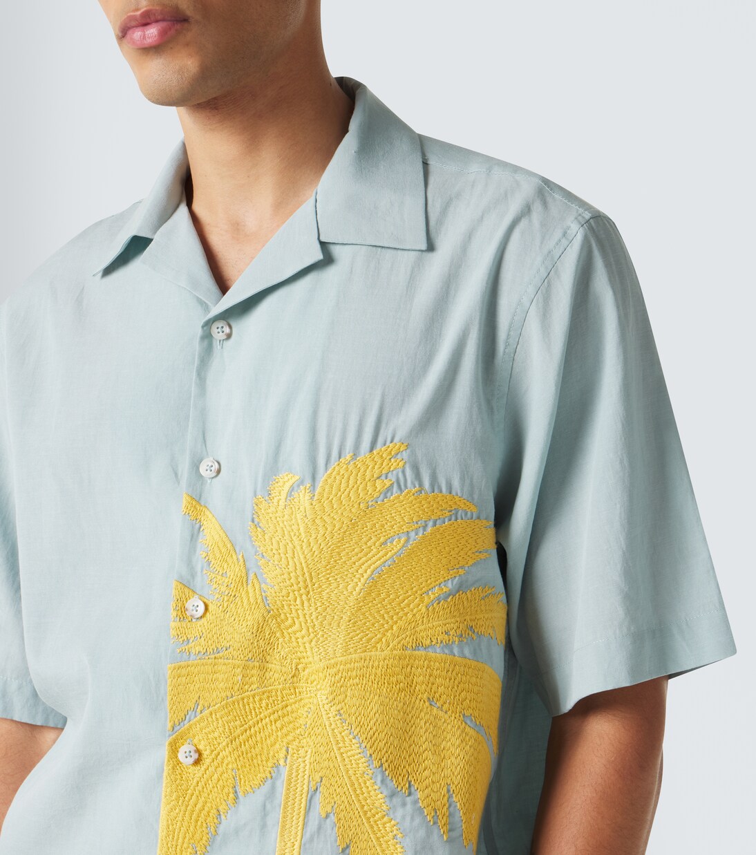 Embroidered bowling shirt | Commas