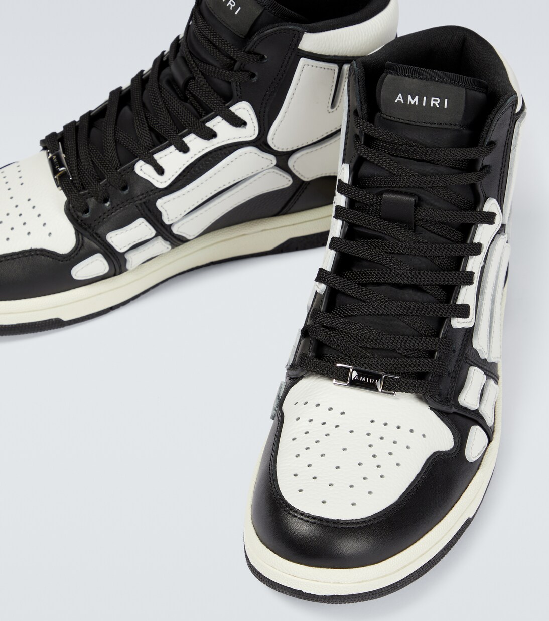Skeleton high-top leather sneakers | Amiri