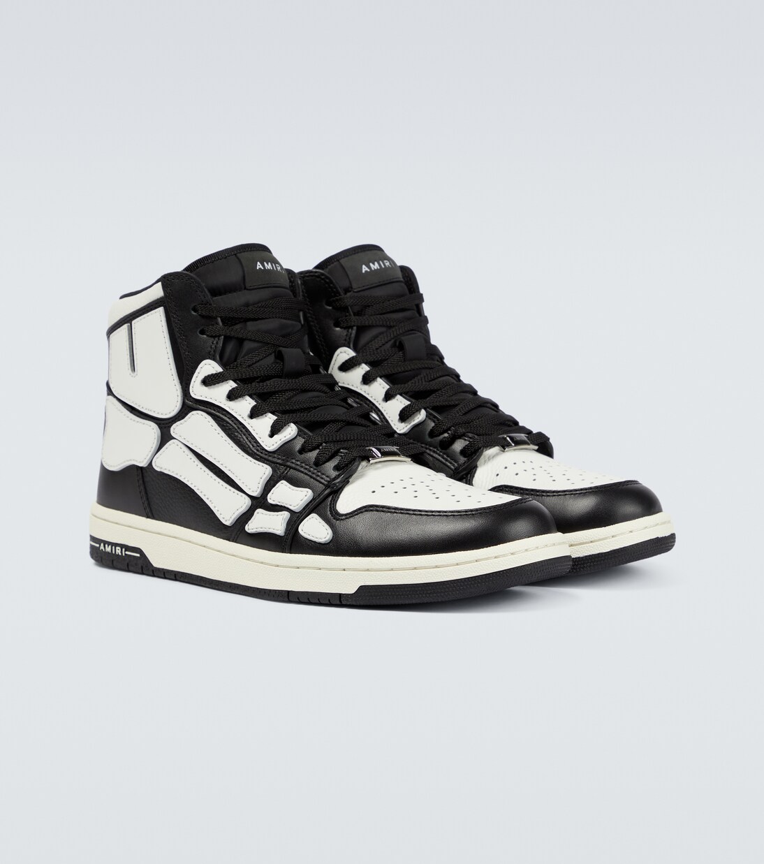 Skeleton high-top leather sneakers | Amiri