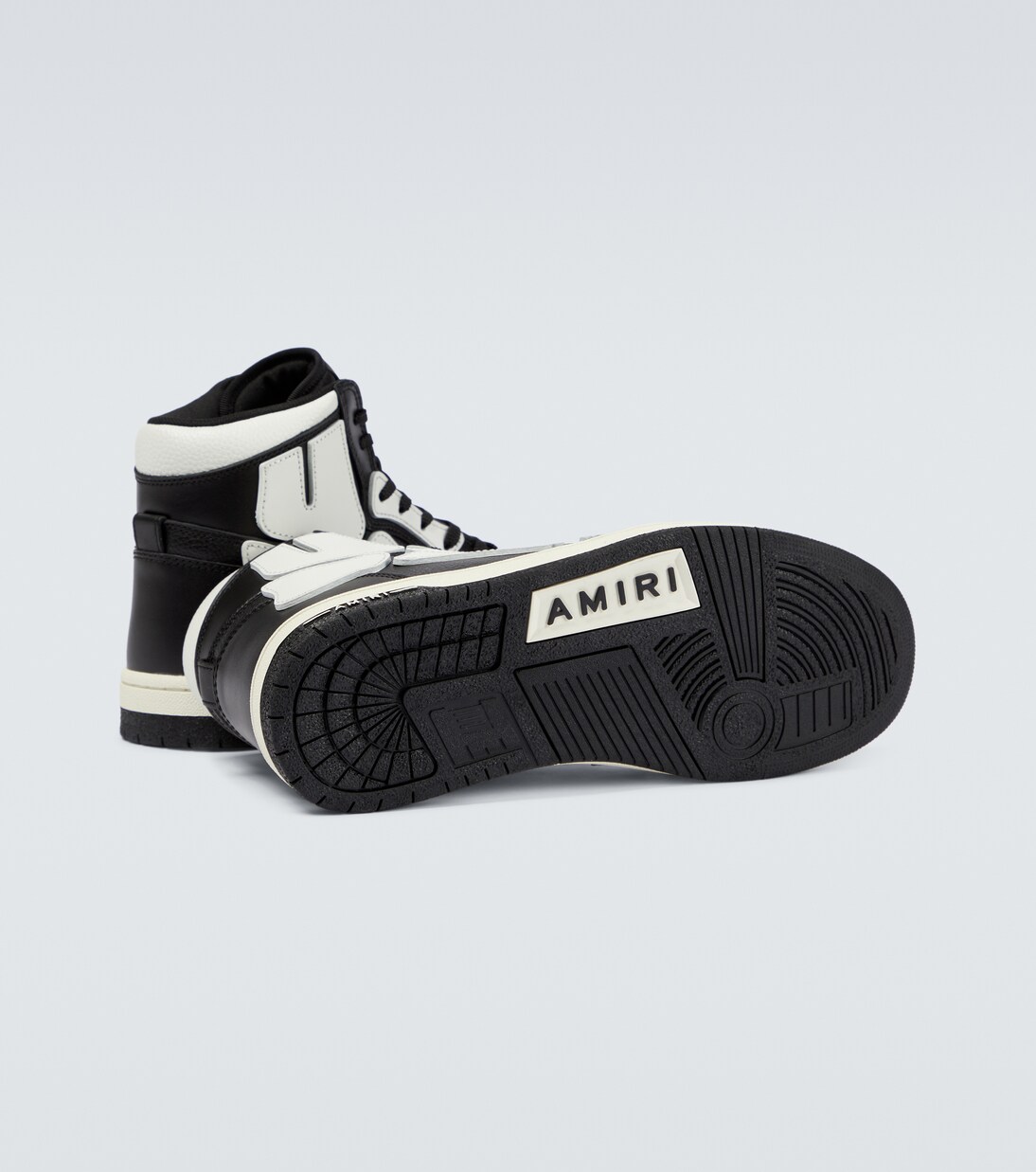 Skeleton high-top leather sneakers | Amiri