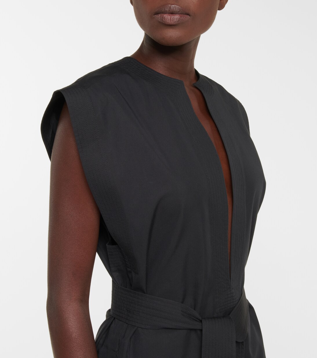 Robe longue en coton et soie | Wardrobe.NYC