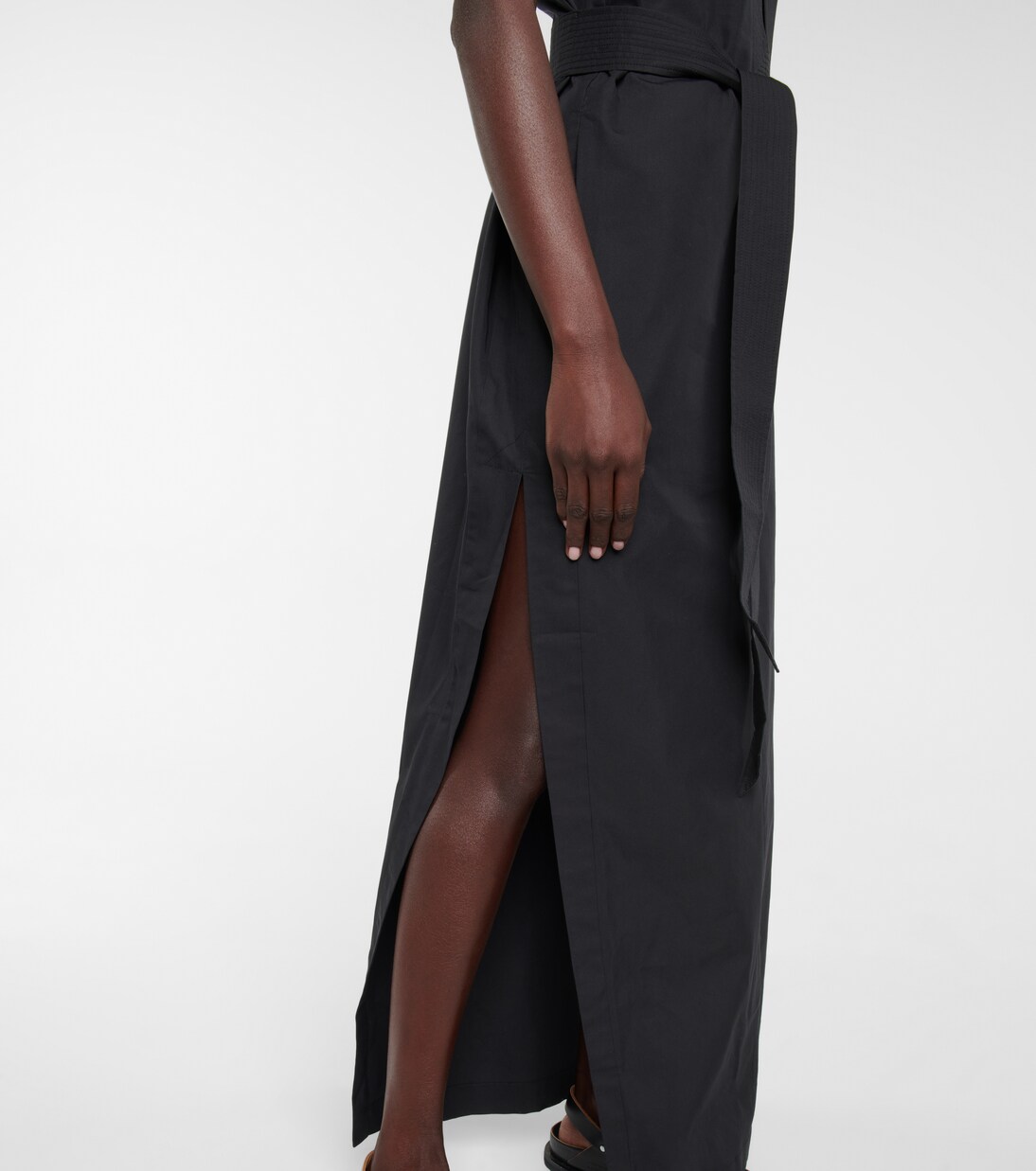 Robe longue en coton et soie | Wardrobe.NYC