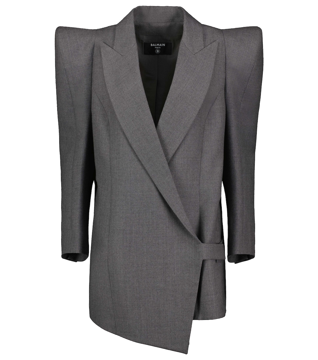 Asymmetrischer Blazer aus Wolle | Balmain