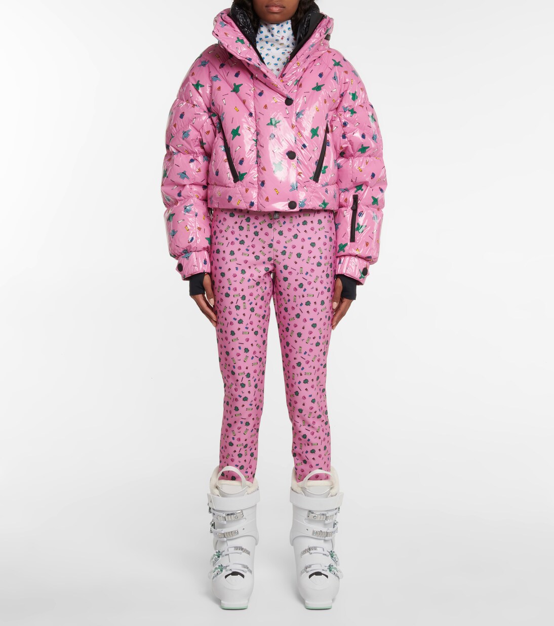 x Naj-Oleari 3 Moncler Grenoble printed stirrup ski pants | Moncler Genius