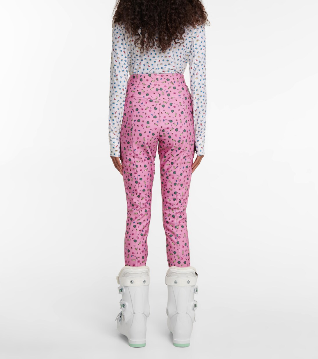 x Naj-Oleari 3 Moncler Grenoble printed stirrup ski pants | Moncler Genius