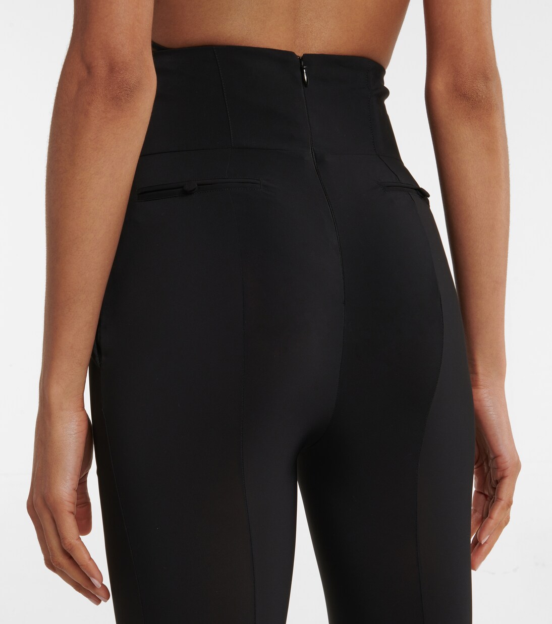 High-Rise-Hose aus Crêpe | Nensi Dojaka