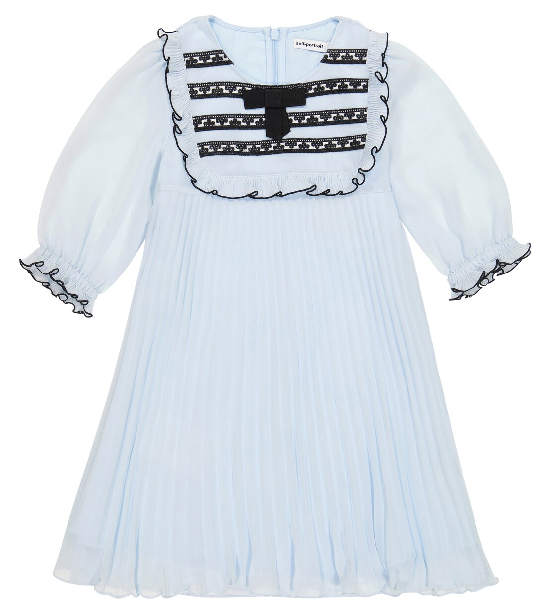 Pleated chiffon dress | Self-Portrait Kids