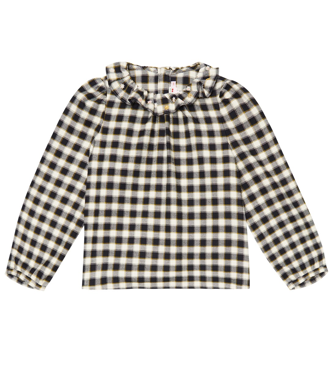 Timber checked cotton blouse | Bonpoint