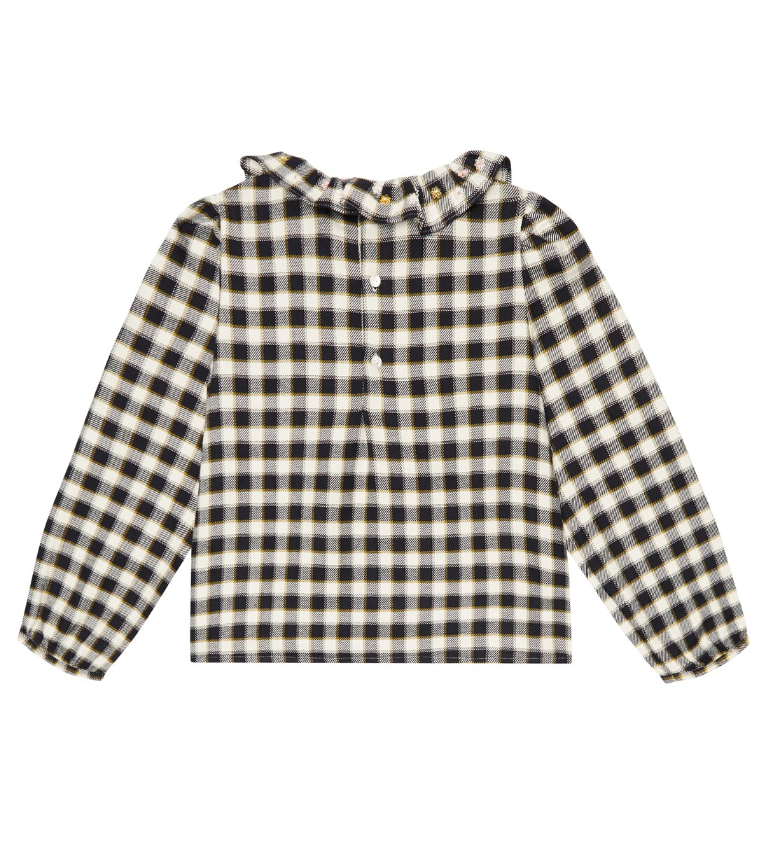 Timber checked cotton blouse | Bonpoint