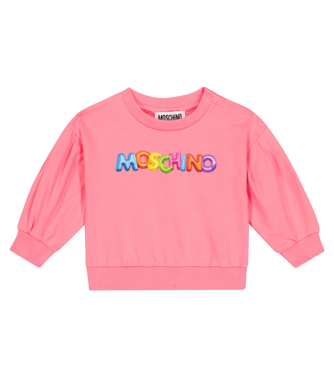 Baby logo cotton sweatshirt | Moschino Kids