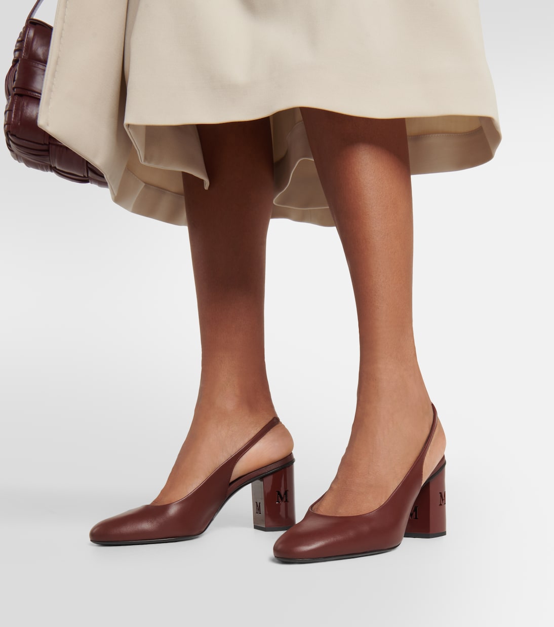 Pumps slingback Damiersli in pelle | Max Mara