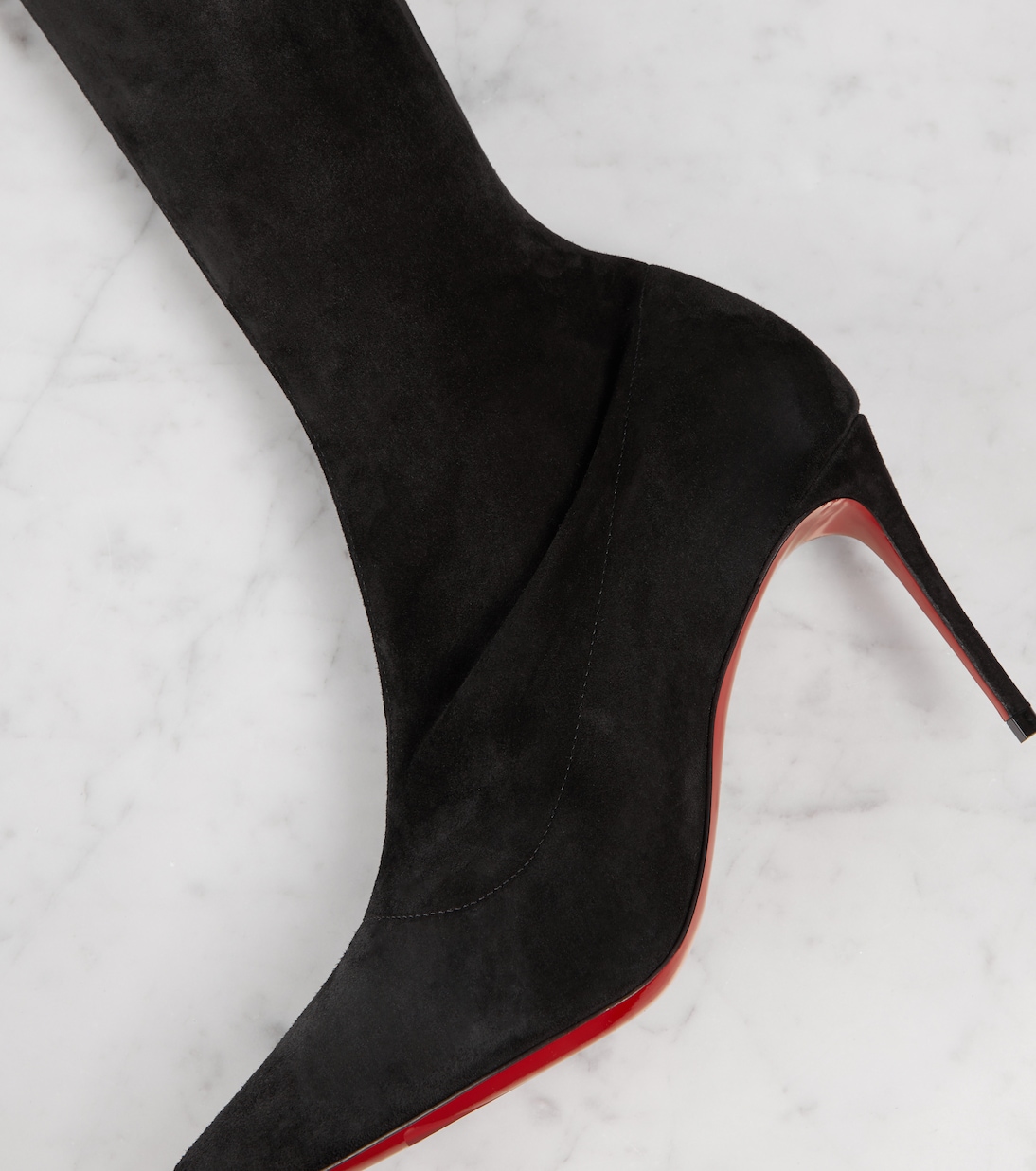 Cuissardes Kate Botta 85 en daim | Christian Louboutin