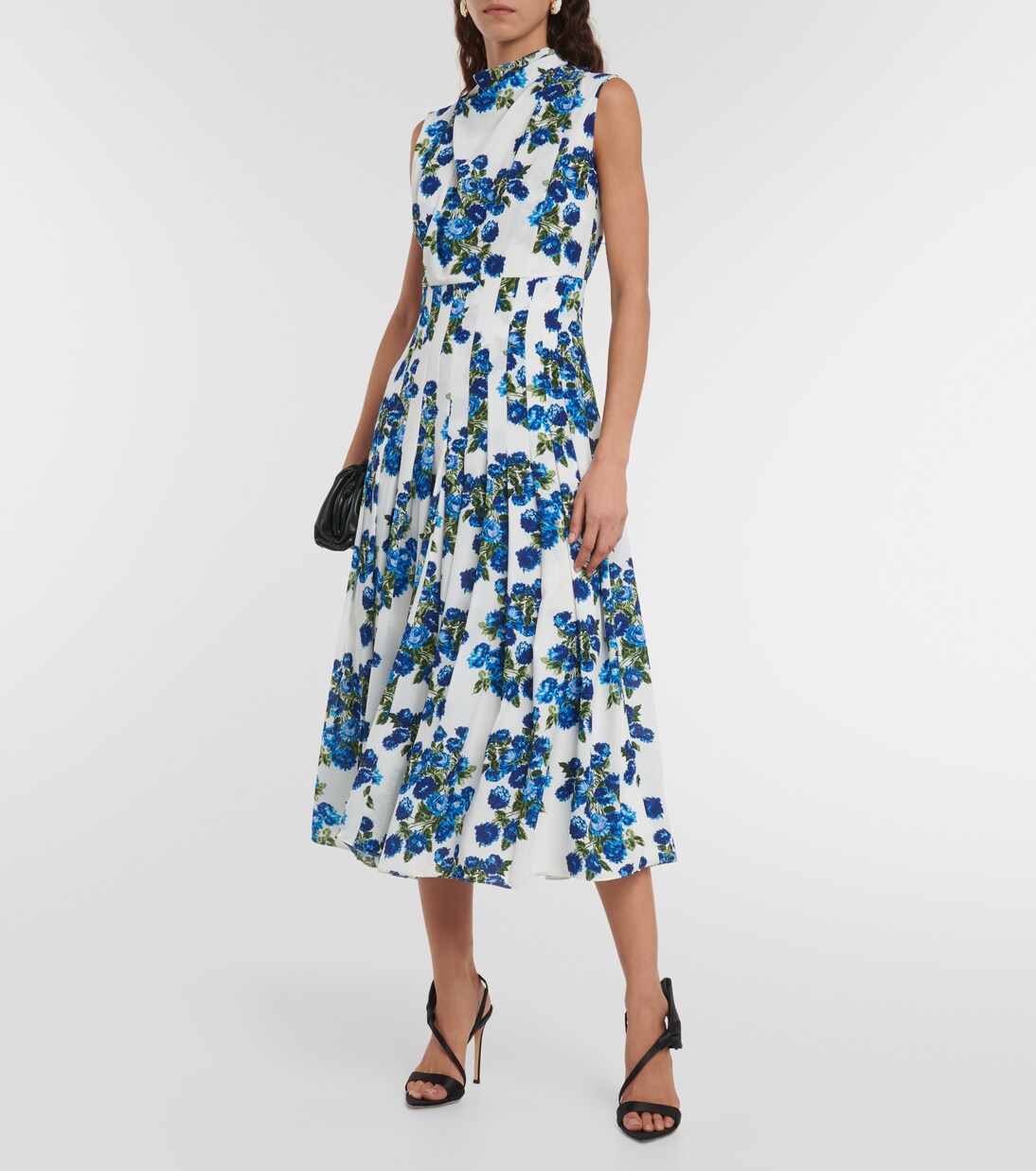 Robe midi Rosita en crêpe à fleurs | Emilia Wickstead