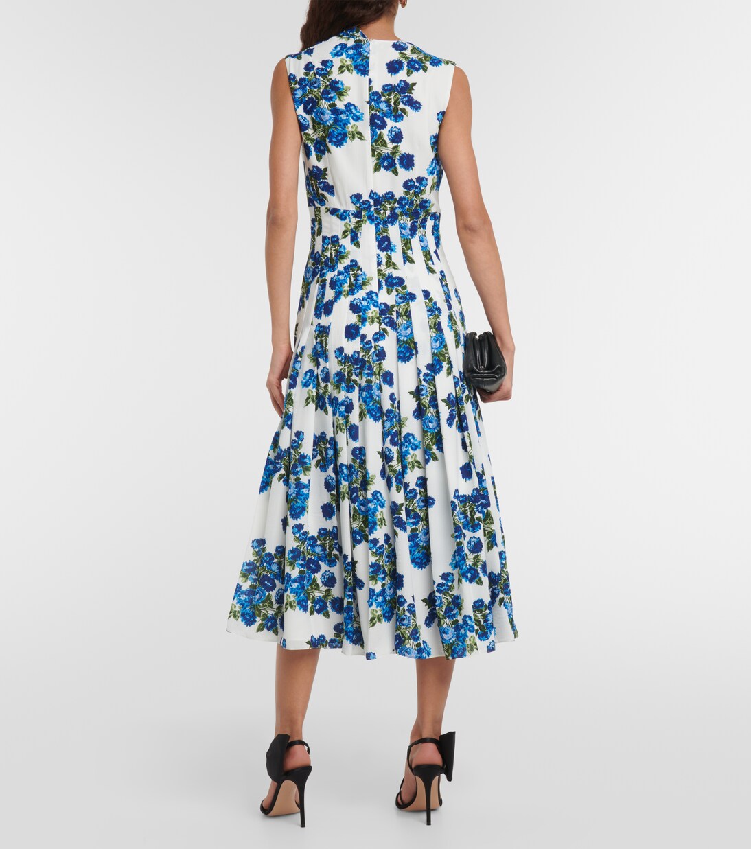 Robe midi Rosita en crêpe à fleurs | Emilia Wickstead