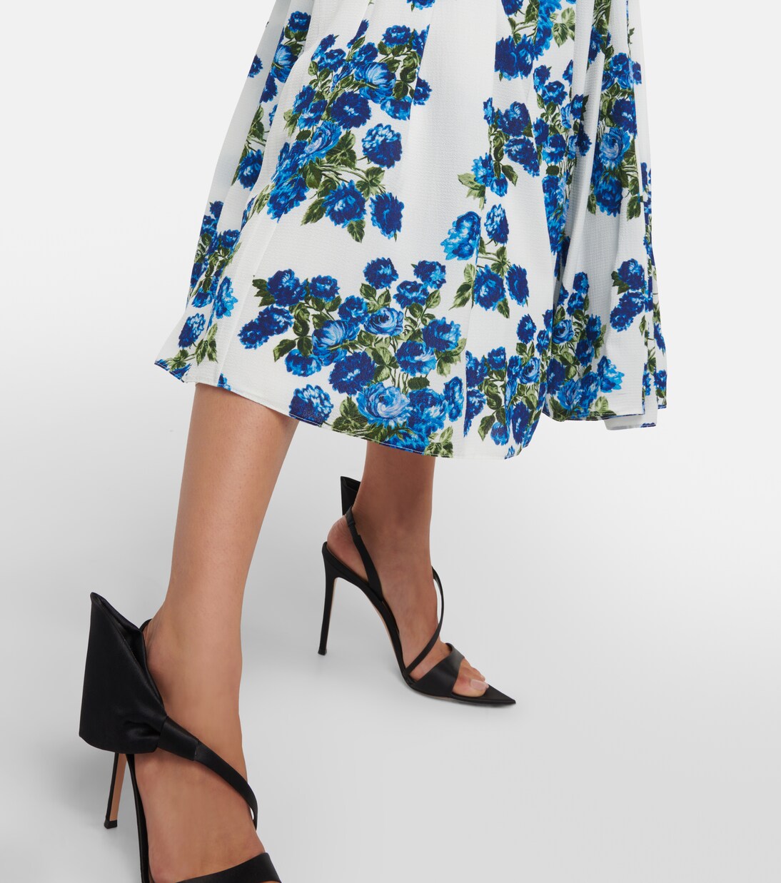 Robe midi Rosita en crêpe à fleurs | Emilia Wickstead