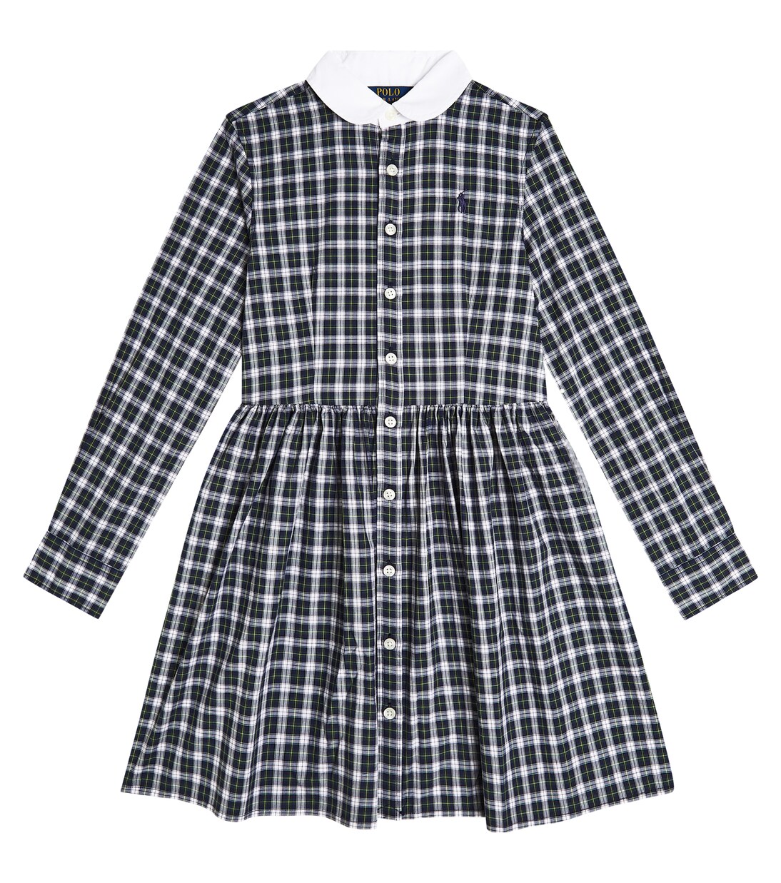 Plaid cotton shirt dress | Polo Ralph Lauren Kids