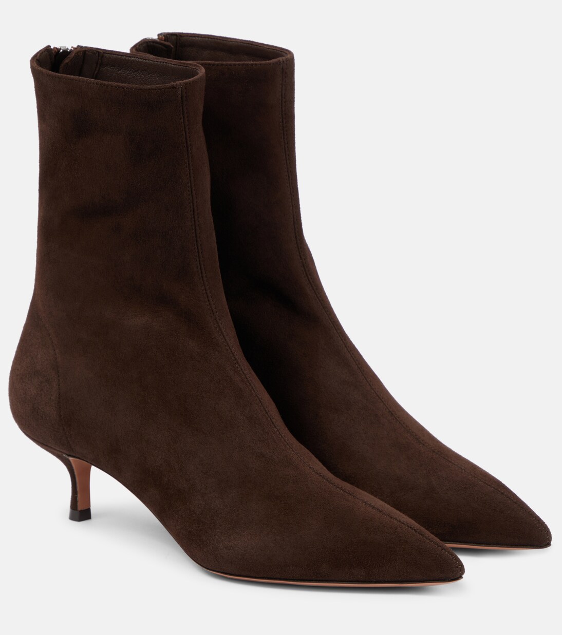 Ankle Boots Montmartre 50 aus Veloursleder | Aquazzura