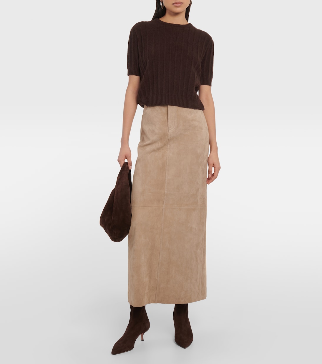 Ankle Boots Montmartre 50 aus Veloursleder | Aquazzura