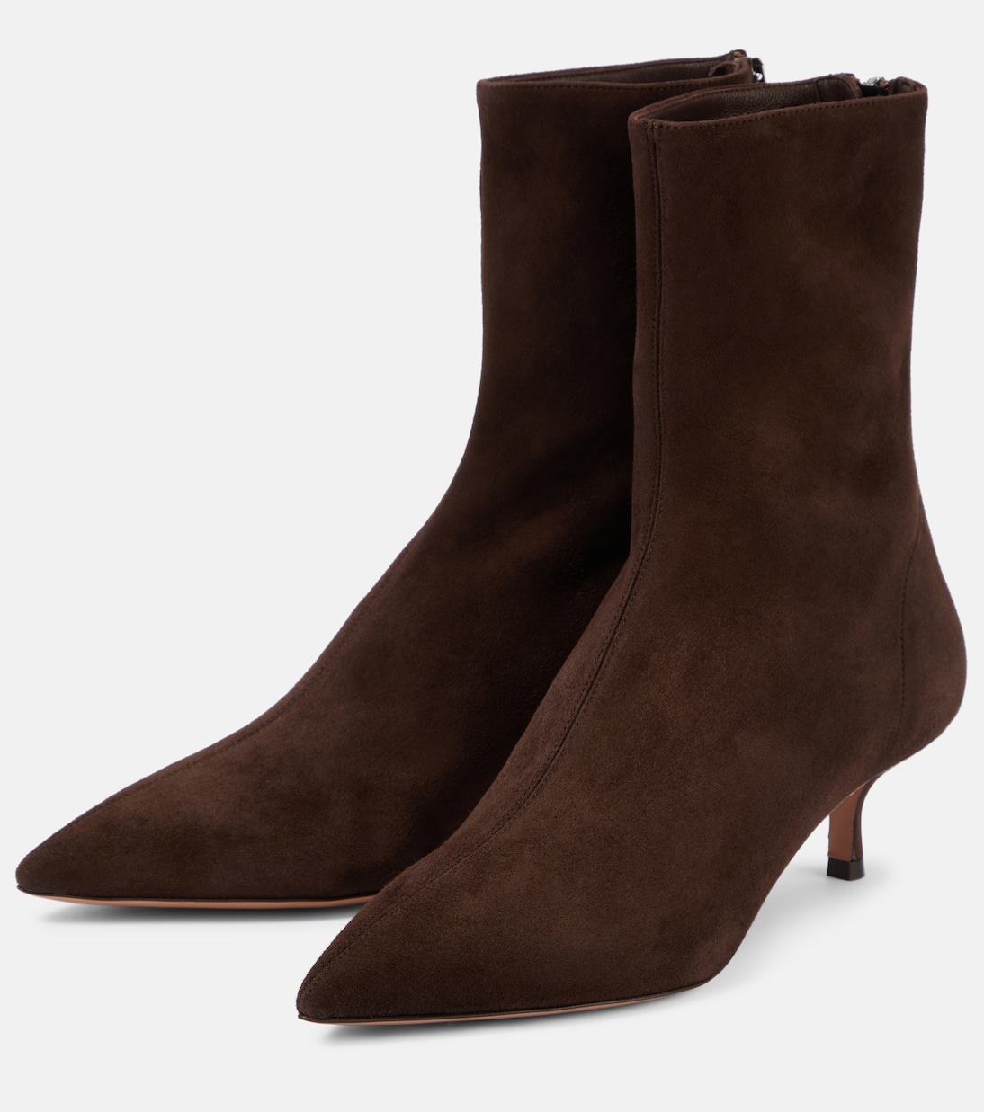 Ankle Boots Montmartre 50 aus Veloursleder | Aquazzura