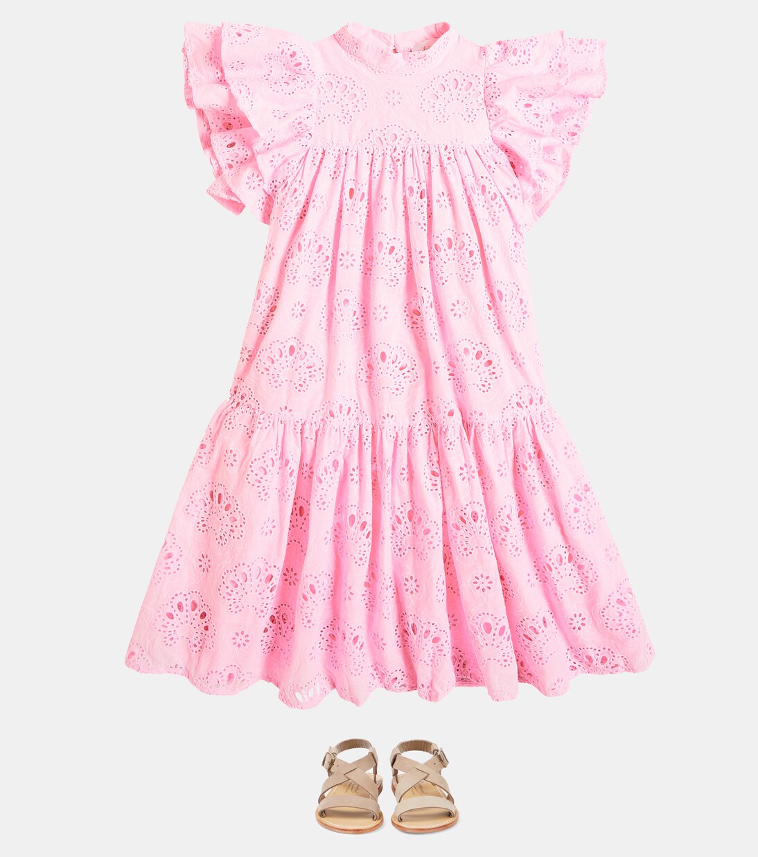 Embroidered cotton dress | Petite Amalie  