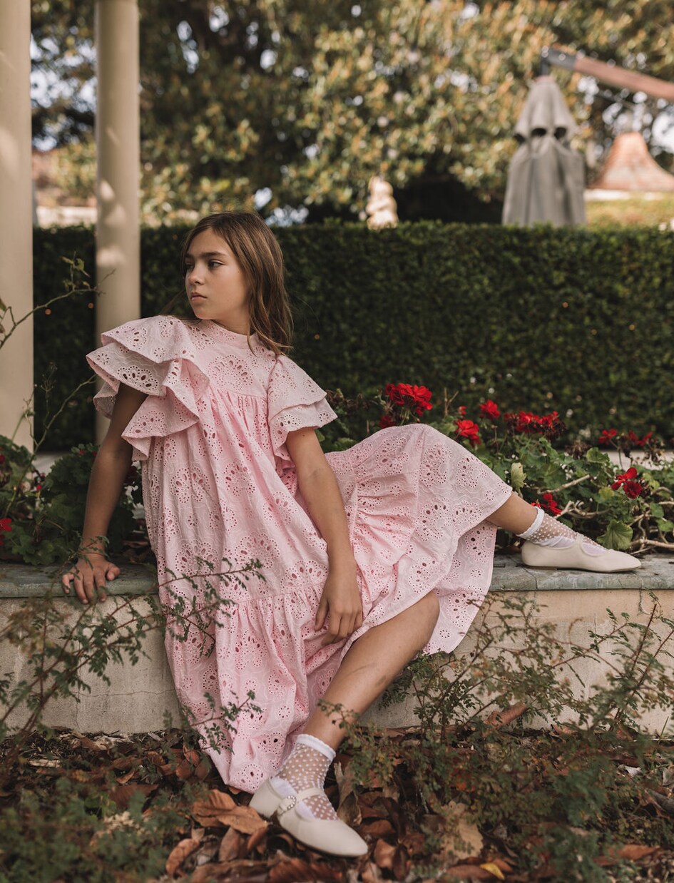 Embroidered cotton dress | Petite Amalie  