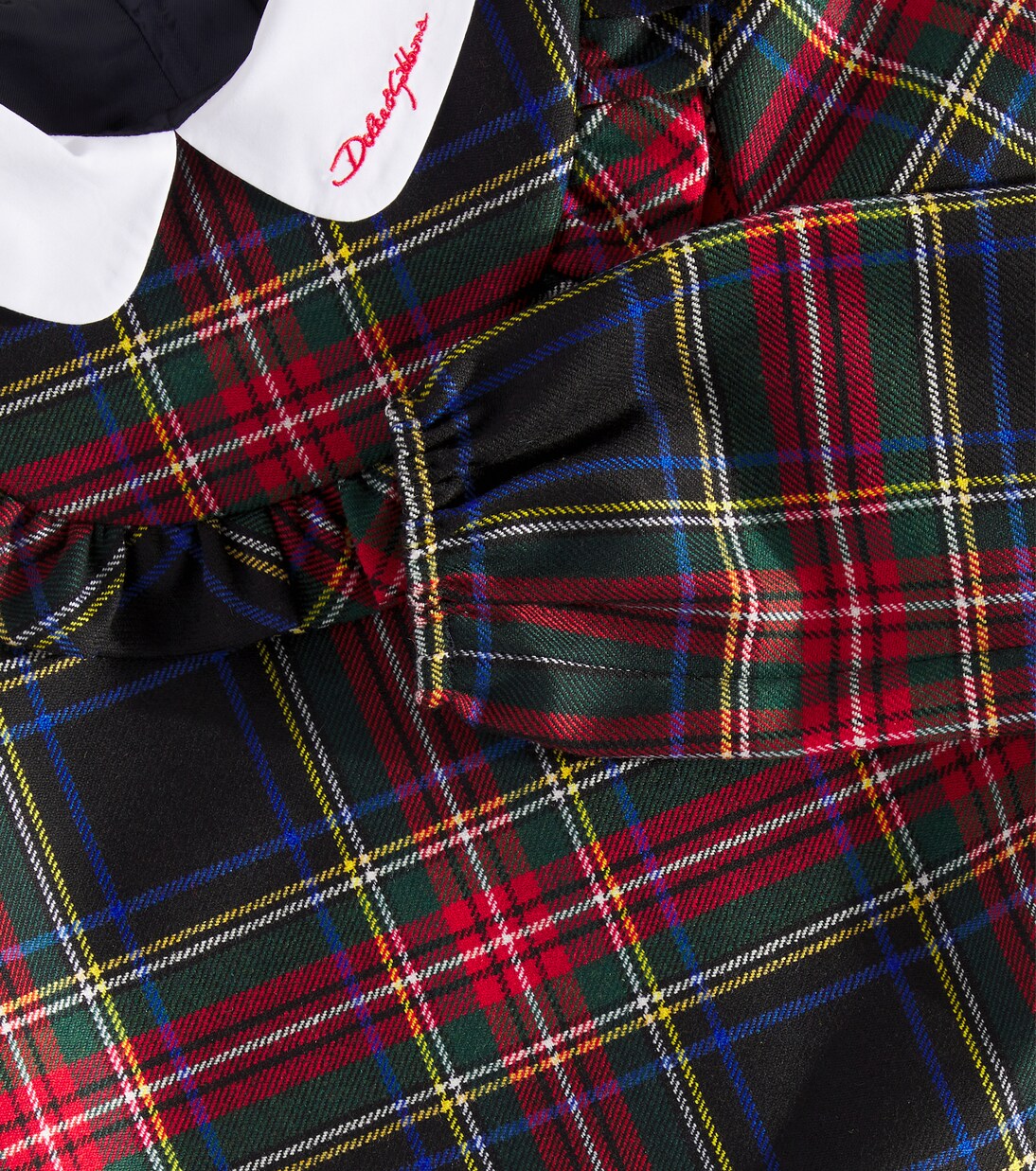 Plaid wool-blend dress | Dolce&Gabbana Kids