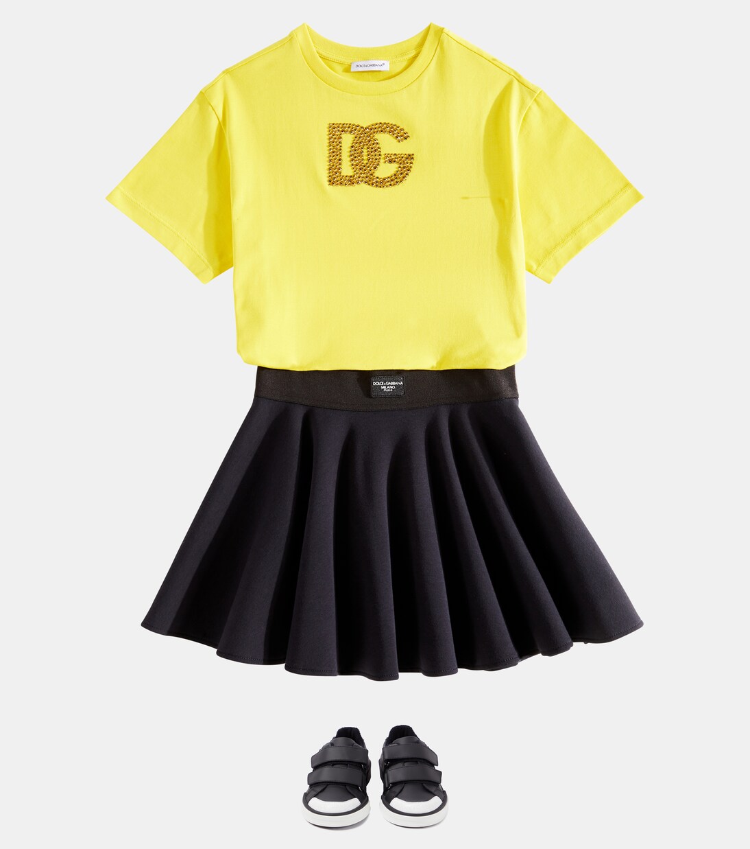 Gonna in cotone | Dolce&Gabbana Kids