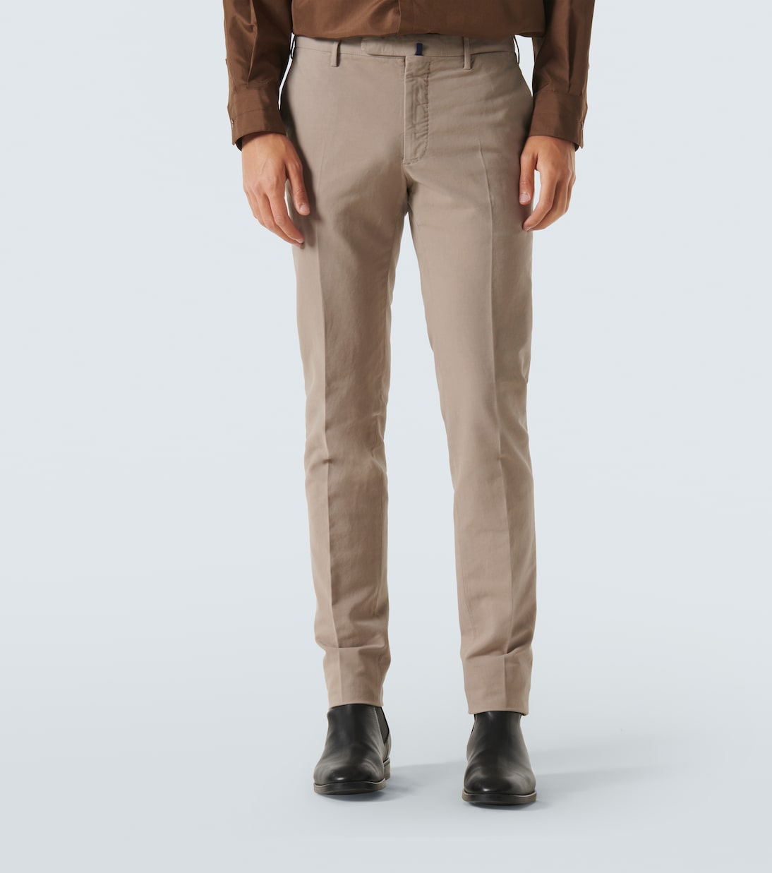 Cotton slim pants | Slowear