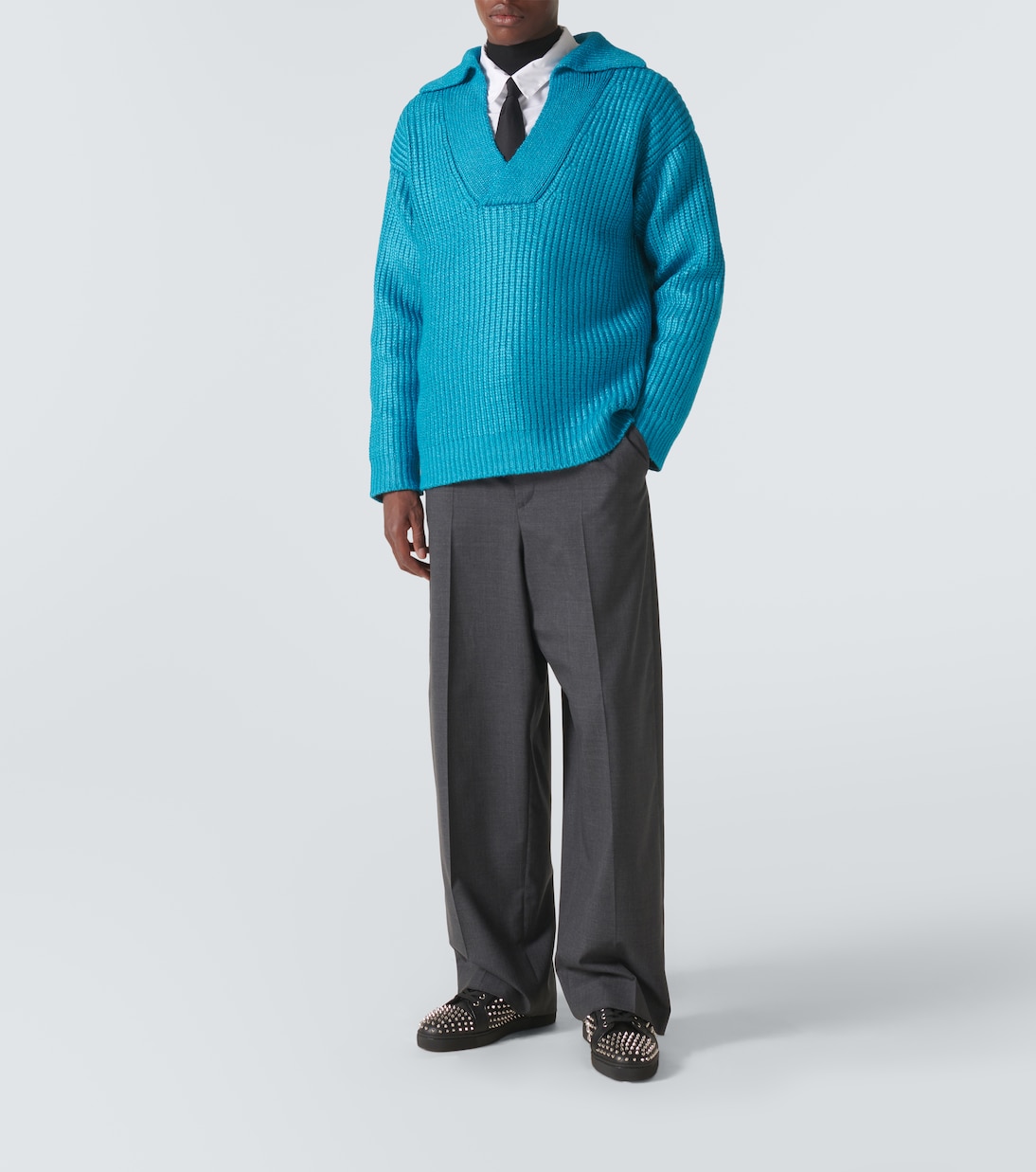 Sneakers Louis Spikes Junior aus Leder | Christian Louboutin