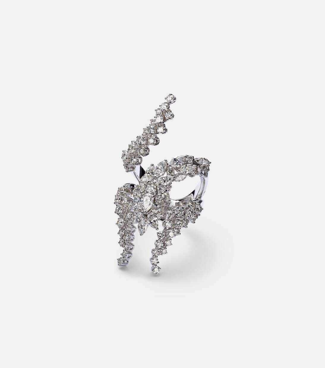 Bague Y-Not en or blanc 18 ct et diamants | Yeprem