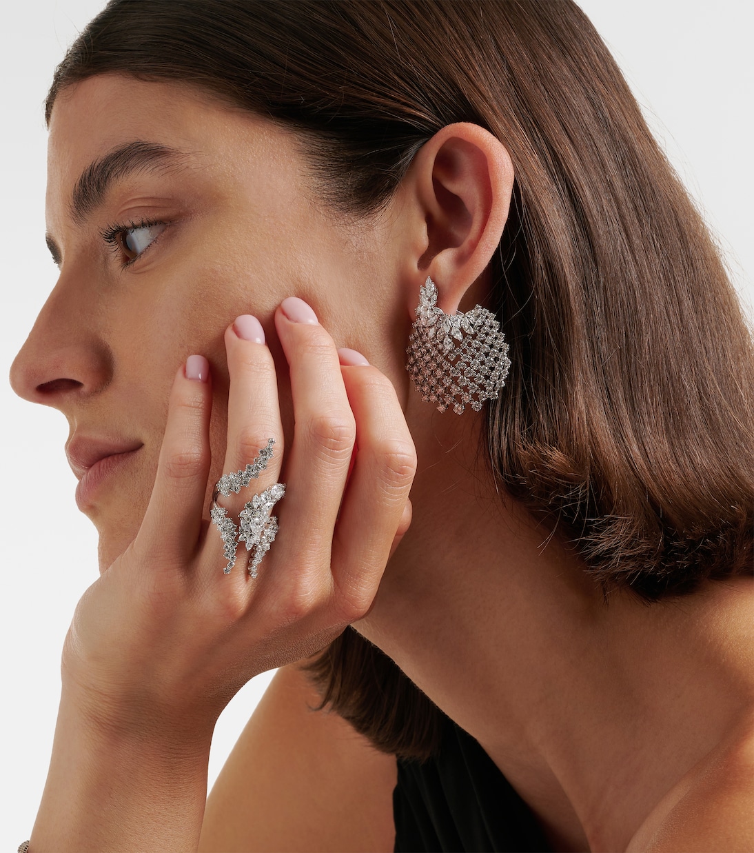 Bague Y-Not en or blanc 18 ct et diamants | Yeprem