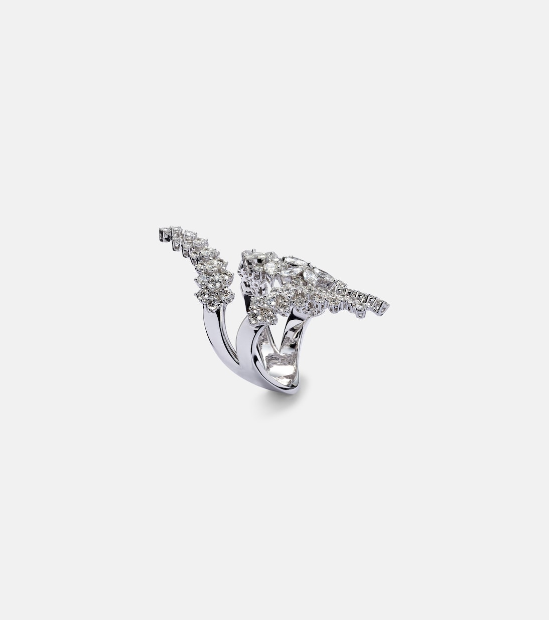 Bague Y-Not en or blanc 18 ct et diamants | Yeprem