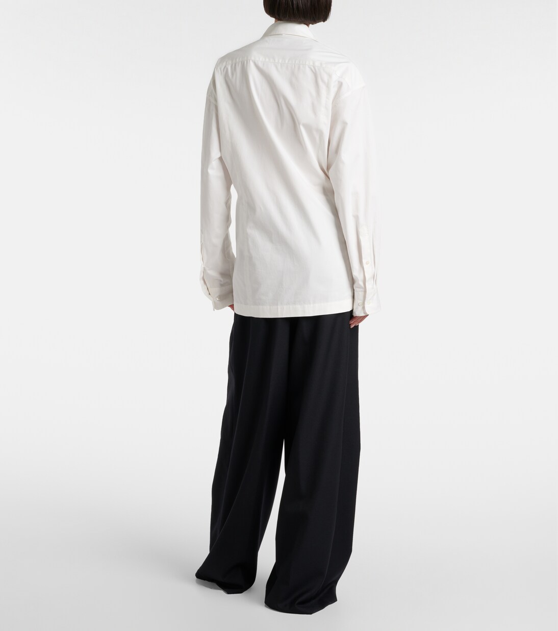Embellished gathered cotton blouse | Dries Van Noten