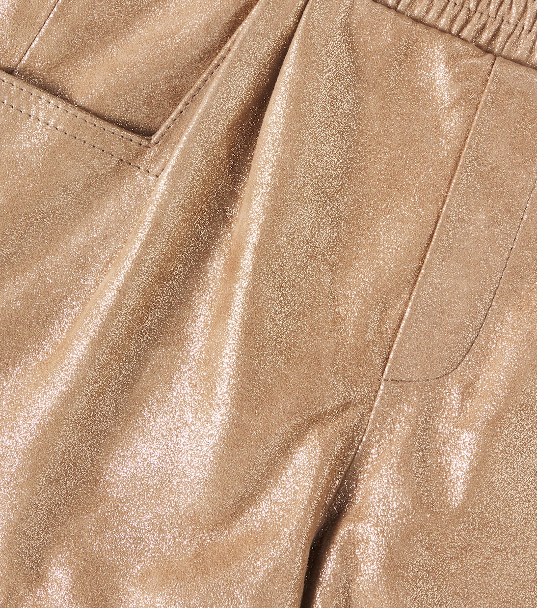 Ronie metallic leather shorts | Donsje