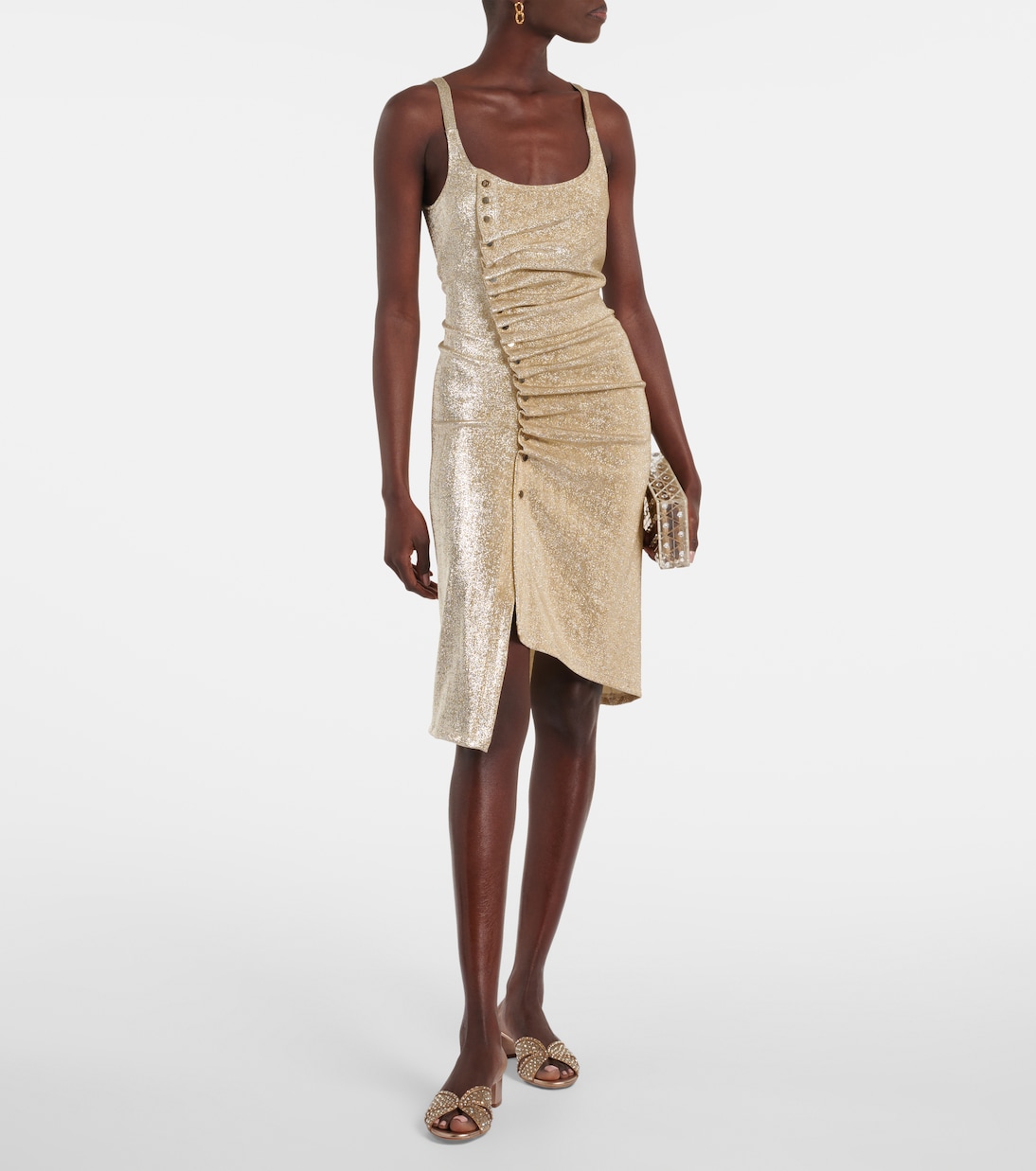 Crystal Love 35 embellished tulle mules | Aquazzura