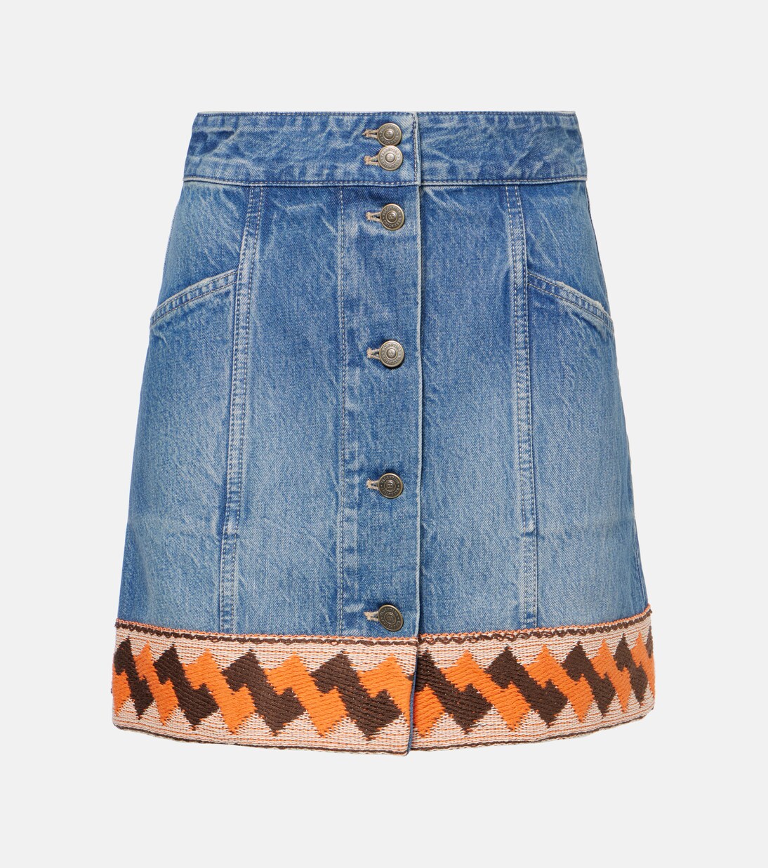 Jeansrock mit Jacquard | Valentino