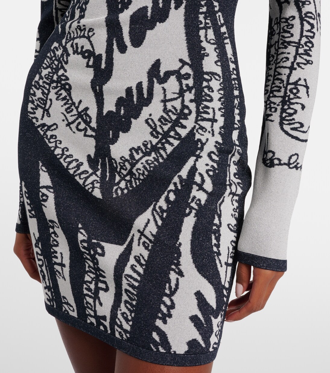 فستان قصير محبوك | Balmain