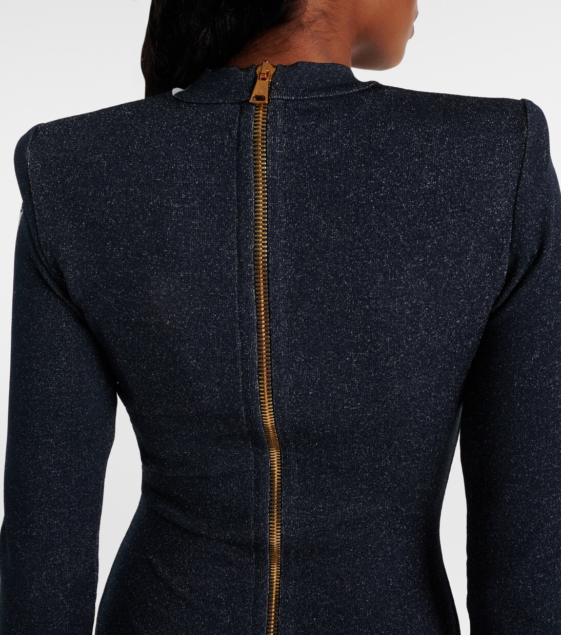 فستان قصير محبوك | Balmain