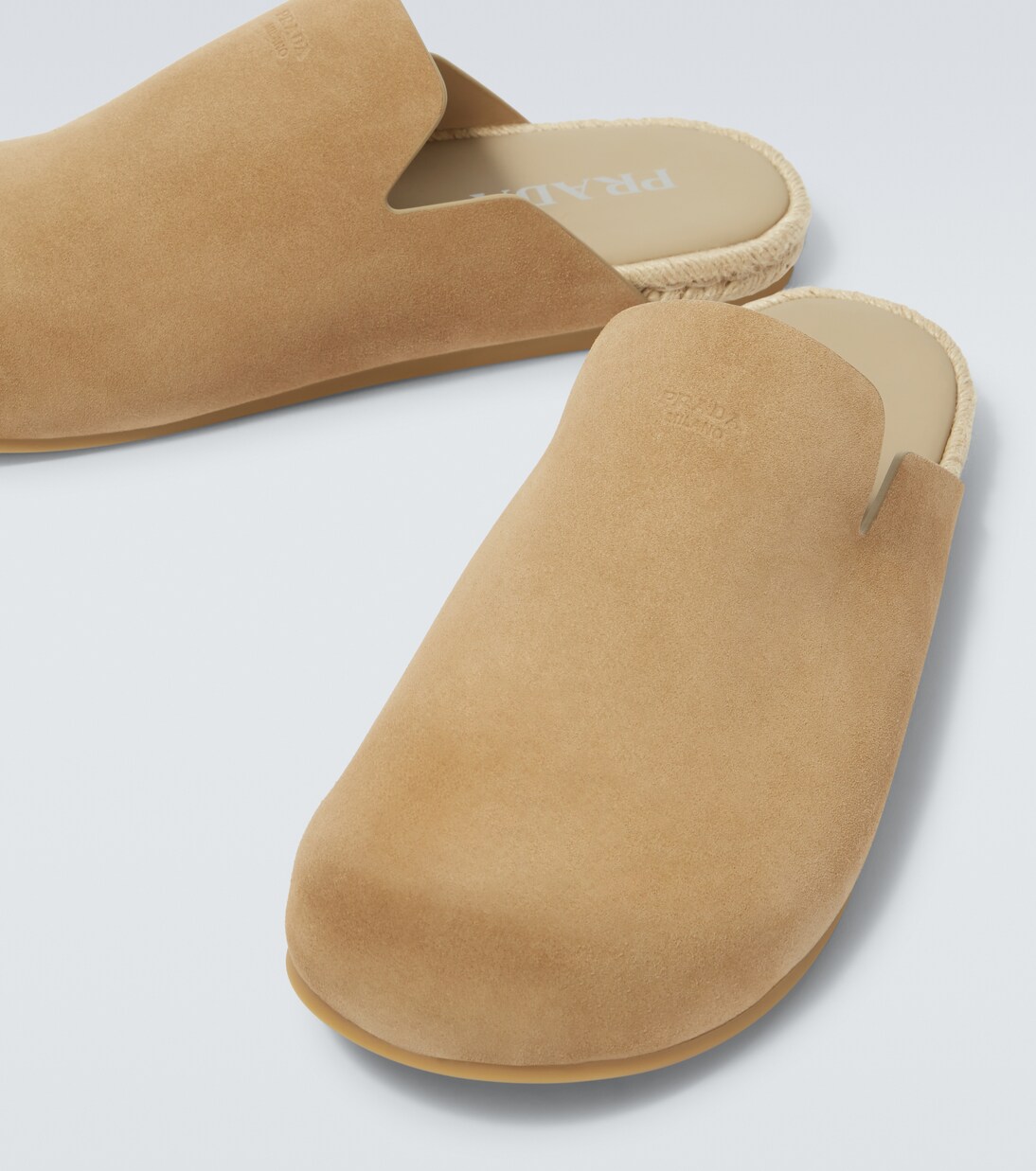 Suede clogs | Prada