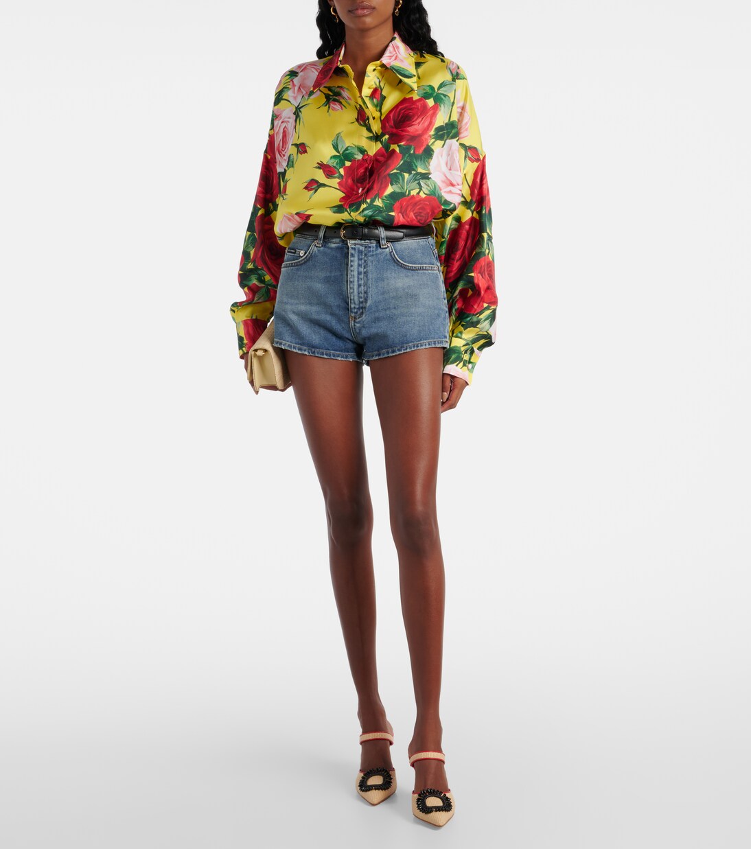 Atika 90 embellished raffia mules | Manolo Blahnik