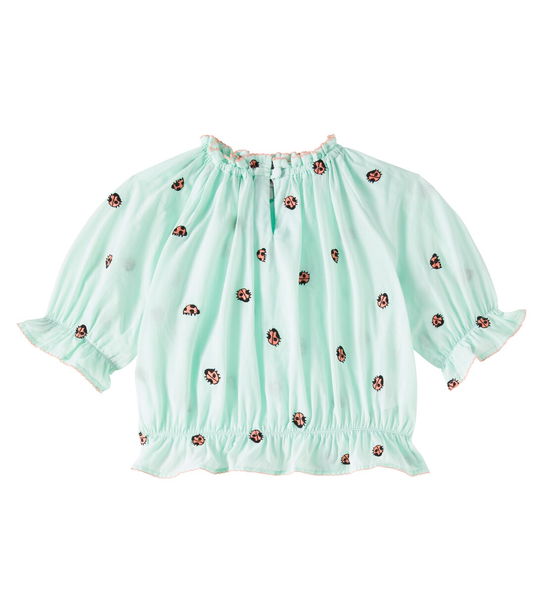 Embroidered cotton top | Stella McCartney Kids