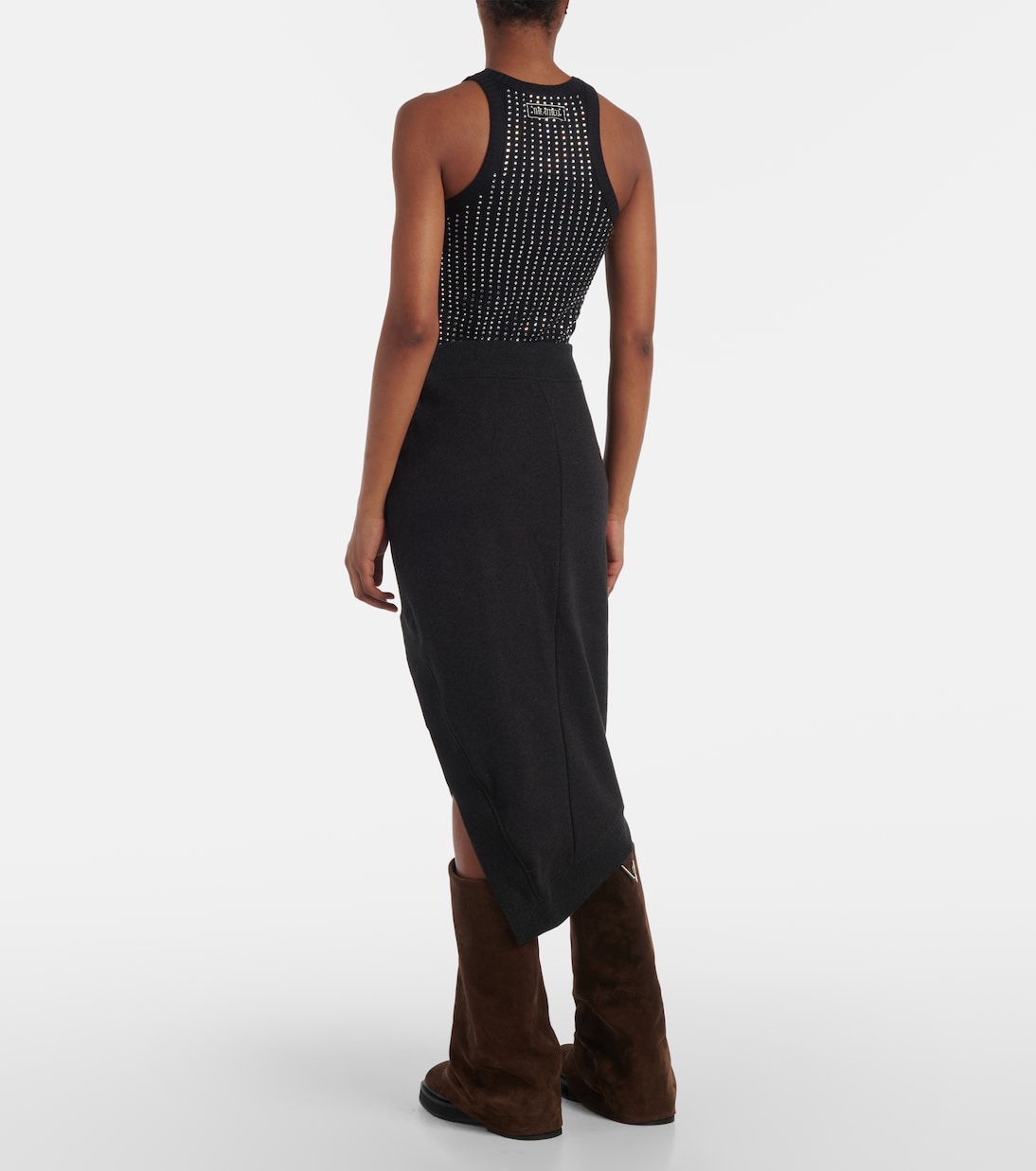 Midirock aus Baumwoll-Jersey | The Attico