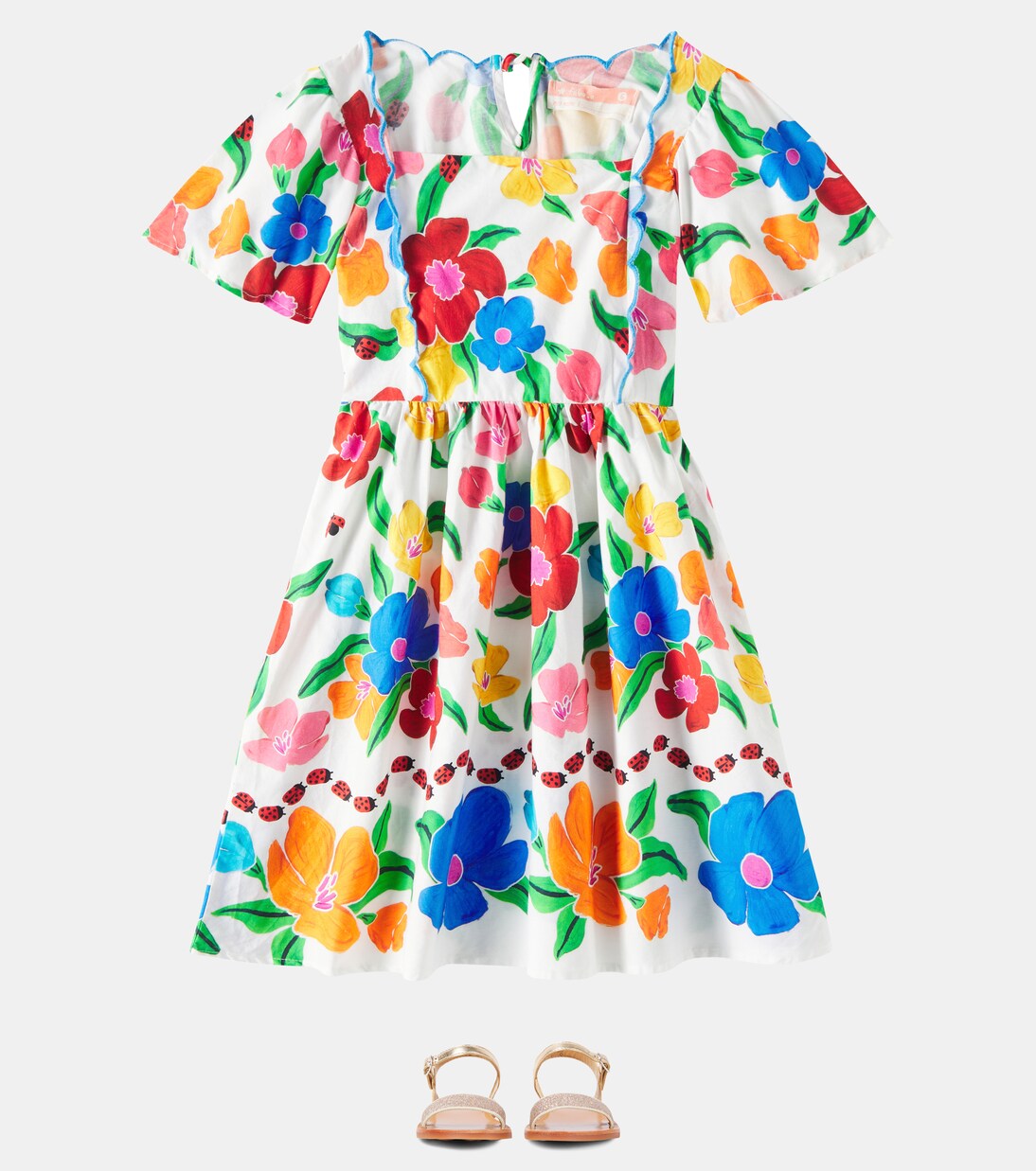 Joana embroidered cotton dress | Fábula