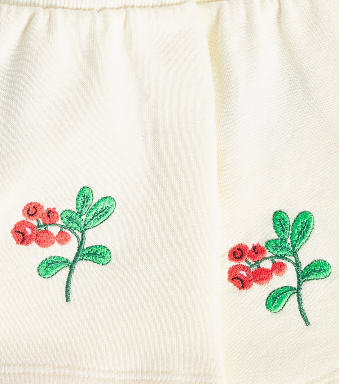 Lingoberries embroidered cotton shorts | Mini Rodini