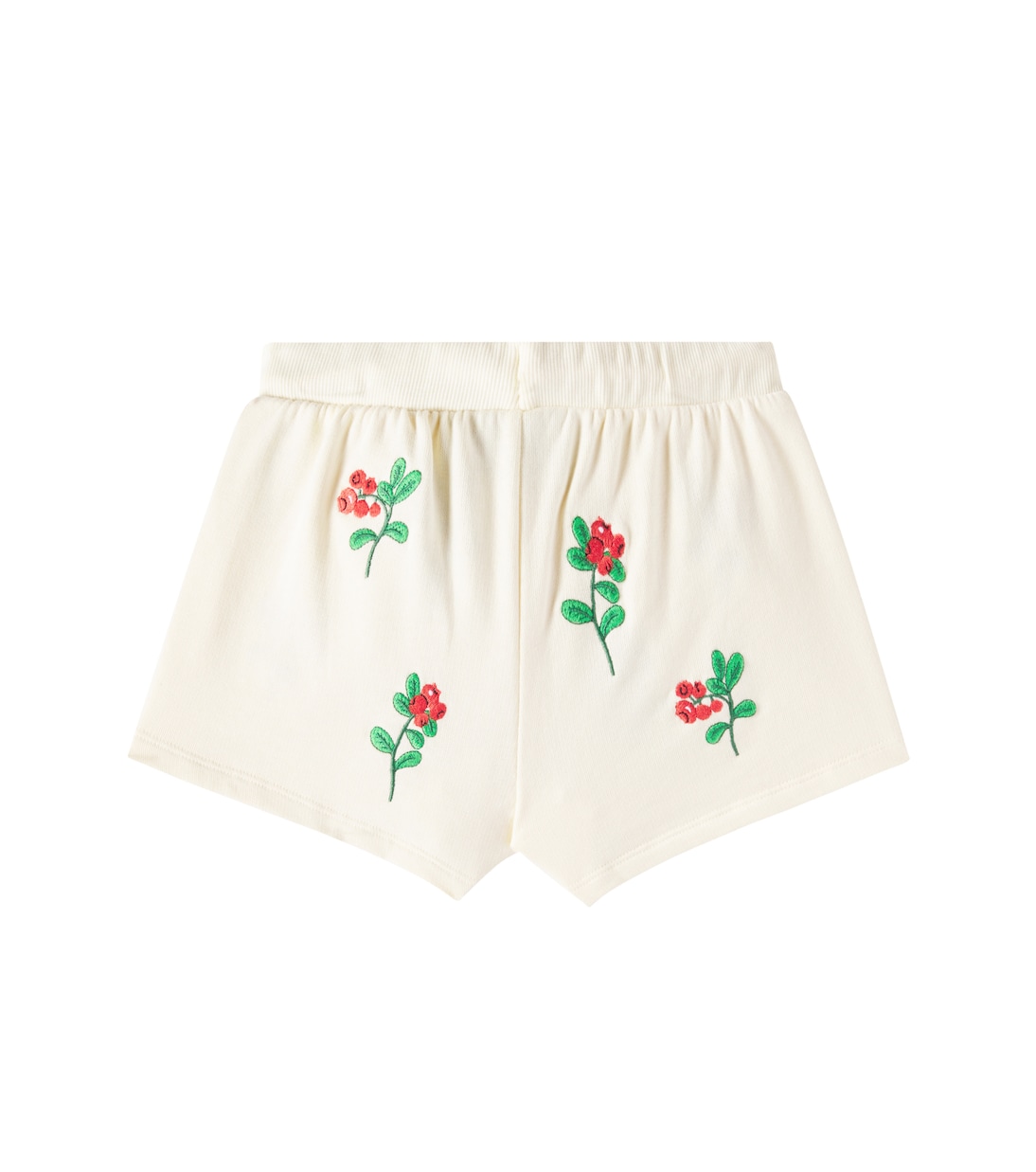 Lingoberries embroidered cotton shorts | Mini Rodini