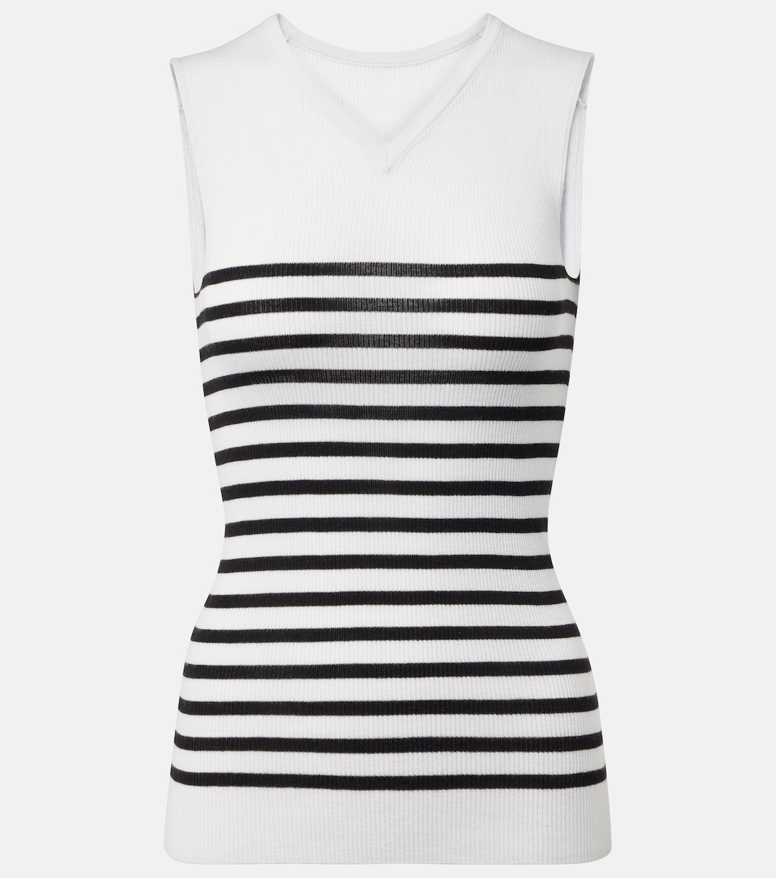 Renato striped wool-blend top | Khaite