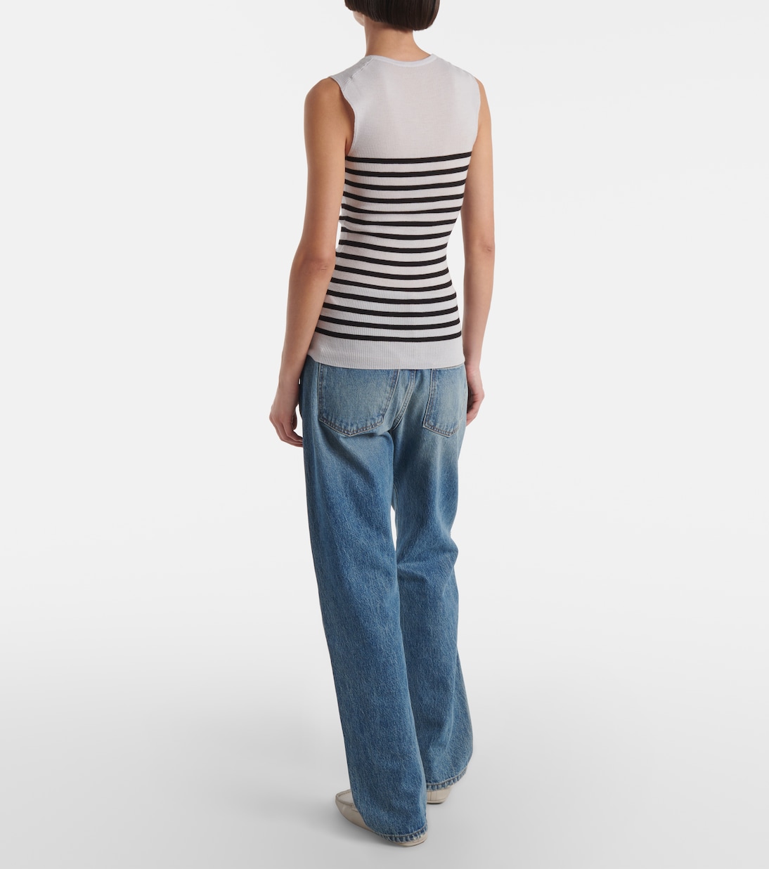 Renato striped wool-blend top | Khaite