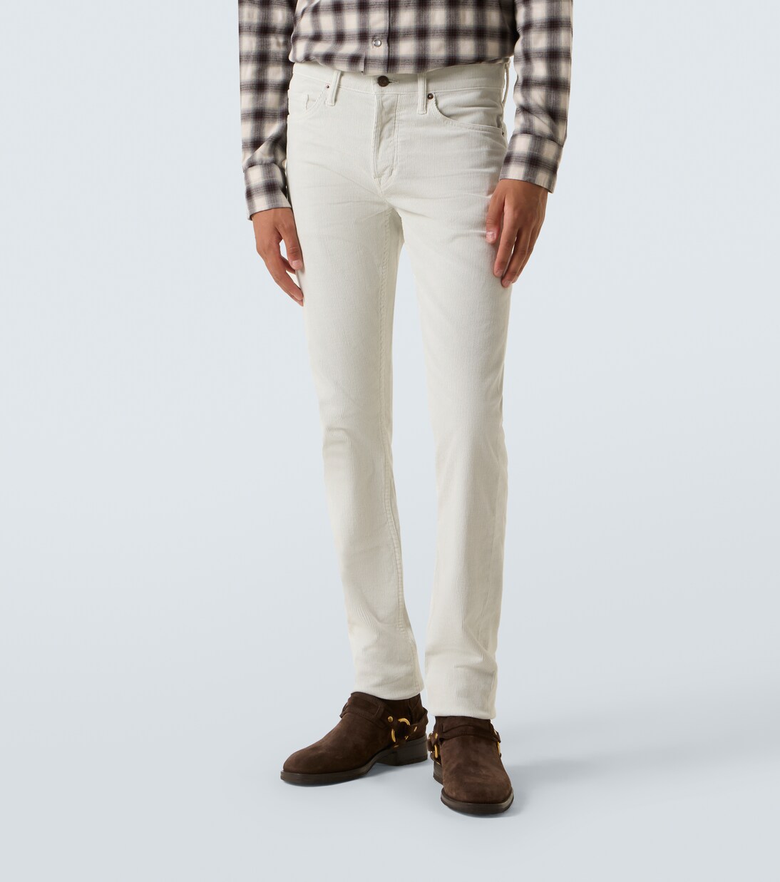 Cotton corduroy slim pants | Tom Ford