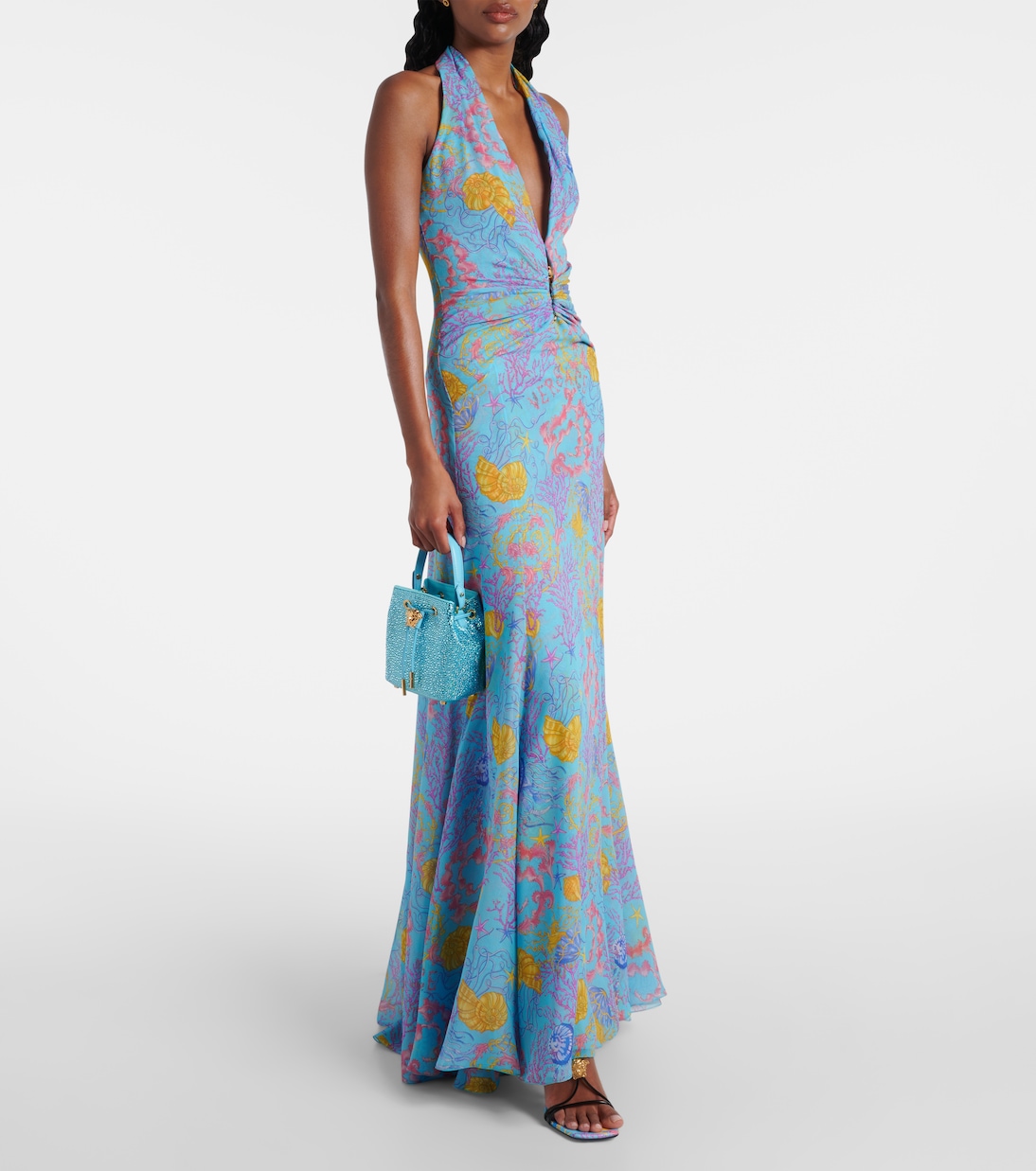 Bolso saco La Medusa Medium adornado | Versace